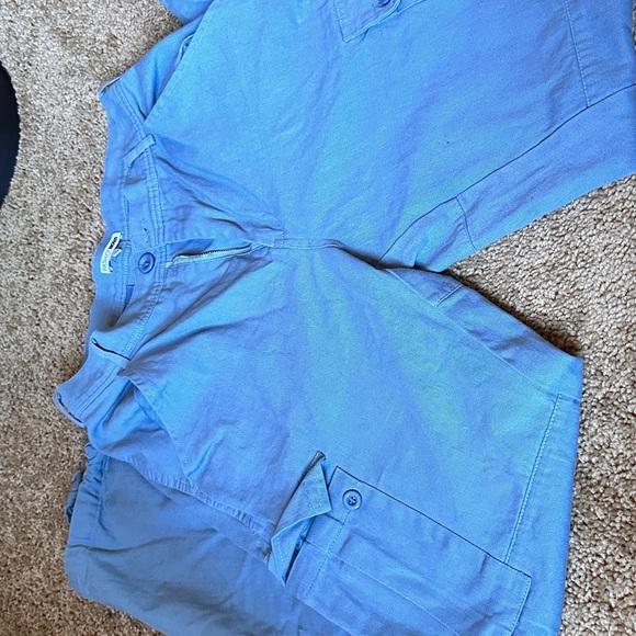 Blue cargo joggers, small, fashion nova - Picture 3 of 4